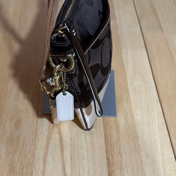 Coach Legacy Brown and Cream Logo Crossbody Bag - Picture 7 of 9